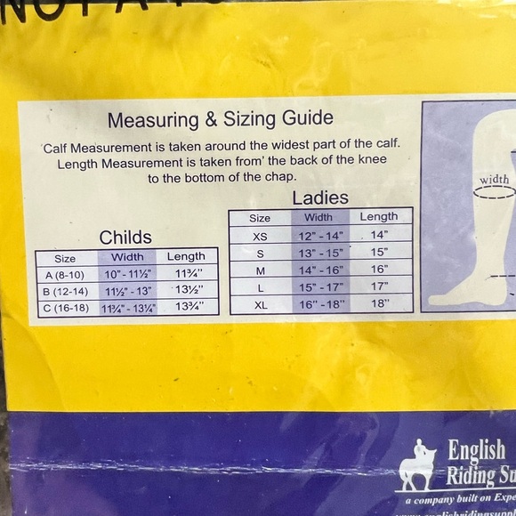 Riding Half Chap- Small - Picture 3 of 4